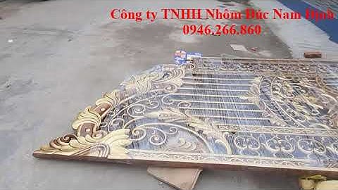 ✅ Lắp cổng nhôm đúc kết hợp mô tơ tự động thì trụ và đế mô tơ làm ntn?