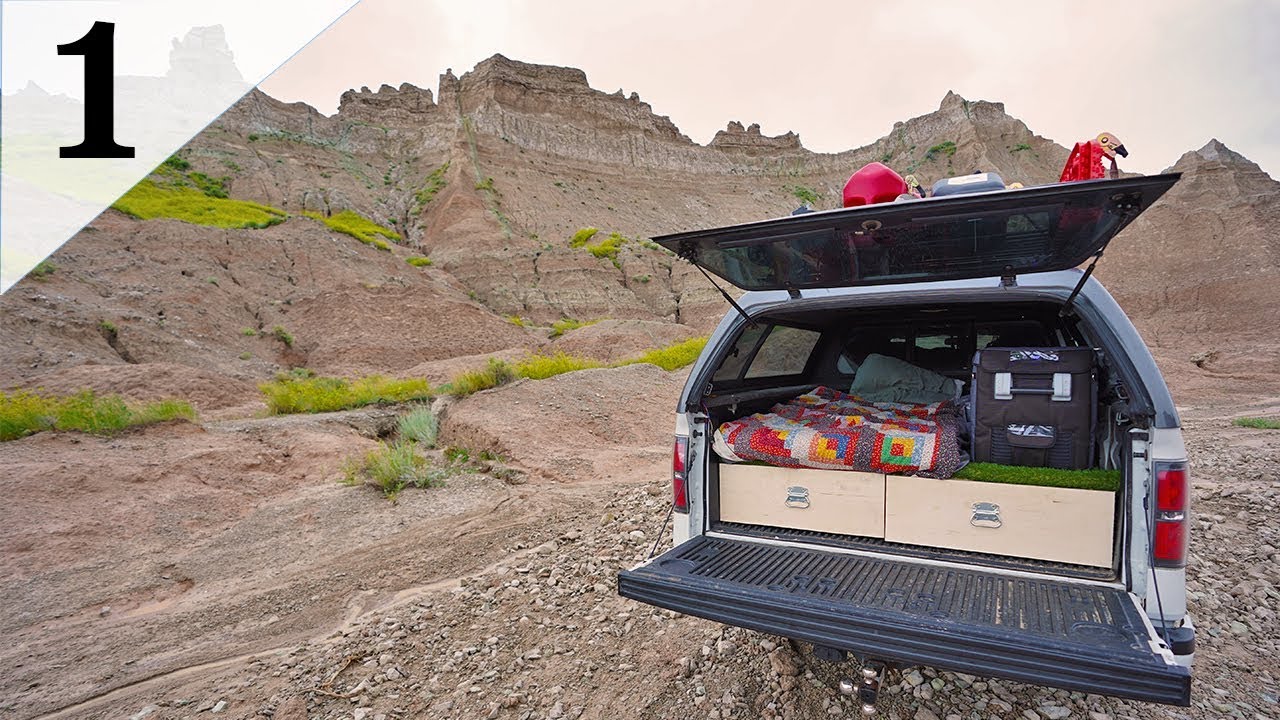 Stealth Truck Camping In a Canyon (Badlands) YouTube