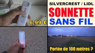 sonnette sans fil lidl silvercrest - wireless doorbelt - funktürklingel -  YouTube