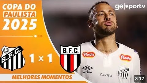 santos vs botafogo highlight match today