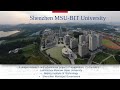 PRESENTATION OF THE CENTER FOR EUROPEAN AND ASIAN STUDIES, MSU-BIT UNIVERSITY IN SHENZHEN (CHINA).
