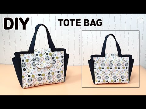 Video DIY CUTE TOTE BAG / Two pocket hand bag / sewing... - youtube