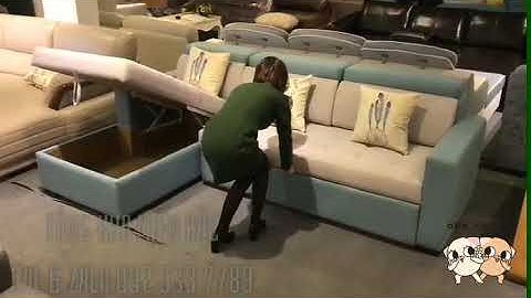 MẪU SOFA GÓC GIƯỜNG BỌC NỈ ĐẸP, SANG TRỌNG - TÌM HIỂU MẪU SOFA GÓC GIƯỜNG BỌC NỈ TRẮNG XANH 1334