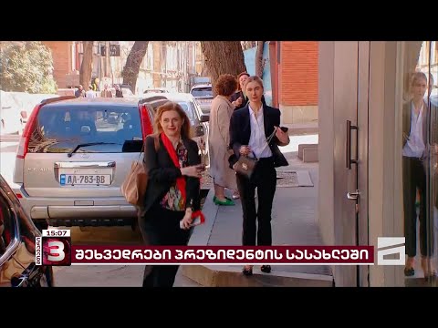 პრეზიდენტი ორბელიანების სასახლეში ოპოზიციას და არასამთავრობოებს ხვდება