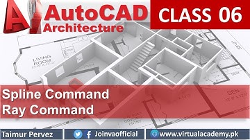 AutoCAD Architecture Training in Urdu/Hindi |AutoCAD Spline Command | AutoCAD Ray Command 06