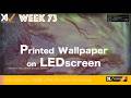 【 #ledビジョンメーカー 担当者が紹介する】Printed wallpaper on LED screen