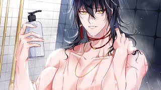 vox takes a shower