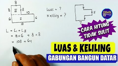 Luas dan Keliling Gabungan Persegi dan Persegi Panjang Matematika SD SMP