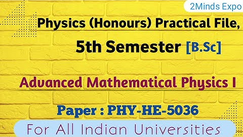 Physics Honours Practical File | 5th Semester | bsc physics practical copy |