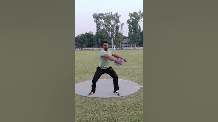 discus throw technique practice throw Indian player Chandigarh 46 stadium practice speed technique
