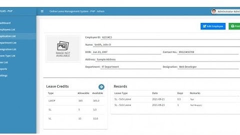 Free Online Leave Management System in PHP..#trending #code #programming #skills #education #coding
