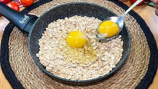 Смешайте яйца с овсянкой! Рецепт настолько вкусный, что готовлю его почти каждый день!