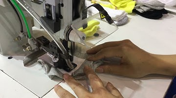 Cotton thread tagging machine socks #socks labels sewing tagging with cotton thread #socks labels