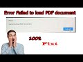 Error Failed to load PDF document