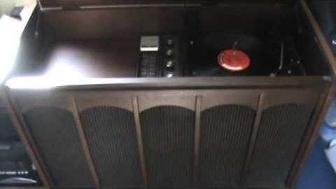 My Sears Silvertone record player console