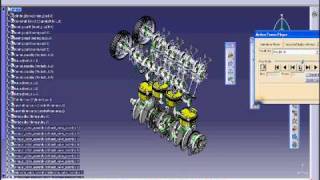 Catia V5 Motion Simulation of engine