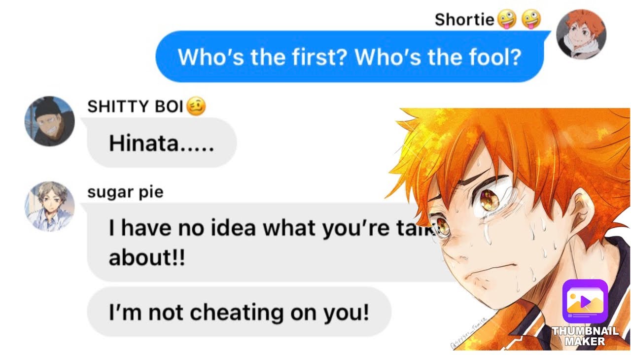 Suga Cheats?! //Who’s the Other Girl Haikyuu Lyric Prank// SugaHina part 1