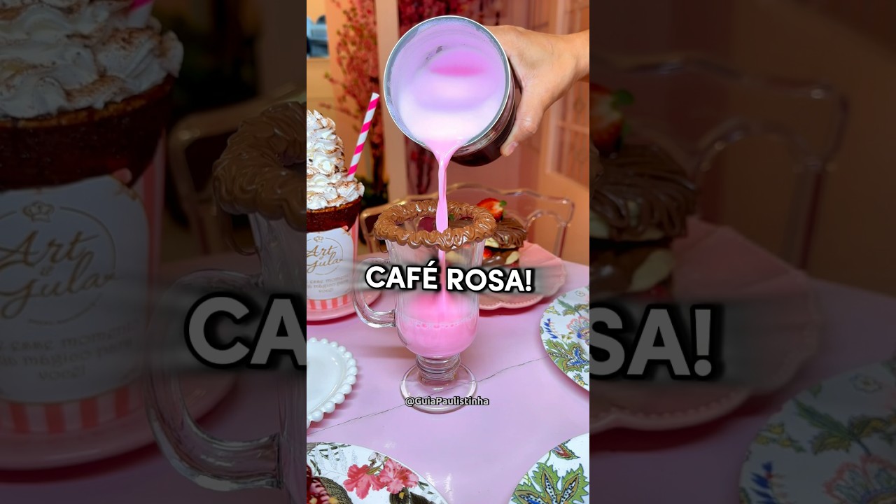 CAFÉ ROSA EM SÃO PAULO • Art & Gula, Av Jurema 401 - Moema, São Paulo - SP 