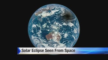 Video:  Solar eclipse seen from space!