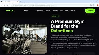 Bad Fitness Website vs Premium Gym Brand — Bootstrap 5 FitForce Template Demo