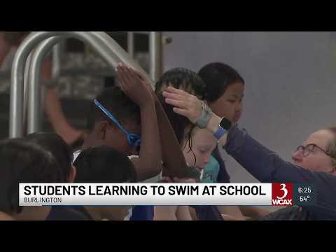 Burlington elementary students learn to swim through first-of-its-kind program