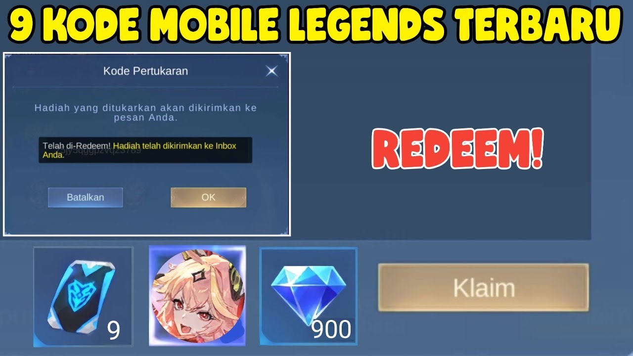 9 KODE REDEEM MOBILE LEGENDS TERBARU - KODE REDEEM ML HARI INI OKTOBER ...