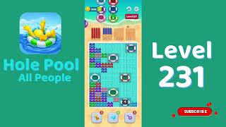 Hole Pool All People Level 231 Walkthrough 🎯 | Color Match Puzzle Gameplay | Mini Boss