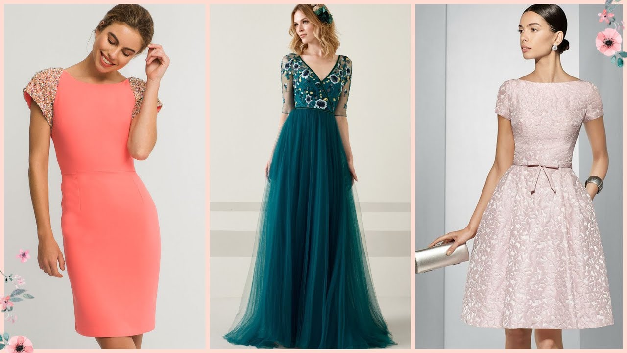 VESTIDOS DE FIESTA DE MUJER MODA 2019 TENDENCIAS CORTOS Y LARGOS de invitada dama BODA