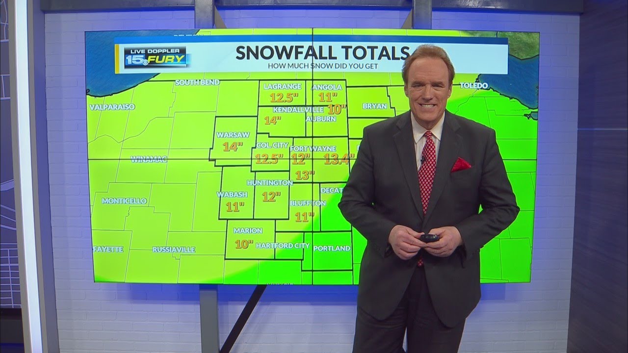 How much snow did we get? YouTube