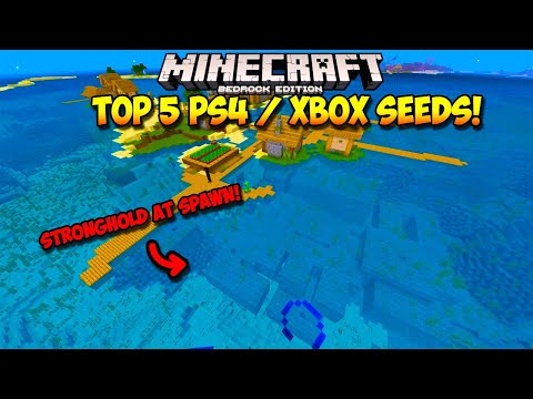 TOP 5 BEST Minecraft Bedrock SEEDS EVER! PS4, XBOX, MCPE, WINDOWS 10, SWITCH