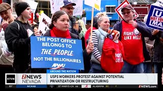 Nationwide, USPS workers protest possible privatization
