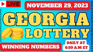 Georgia Evening Lottery Results Drawing - 29 Nov, 2023 - Cash 3 - Cash 4 - Cash Pop -  Powerball