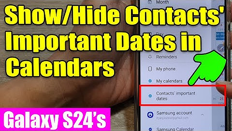 Galaxy S24/S24+ Ultra: Show/Hide Contacts