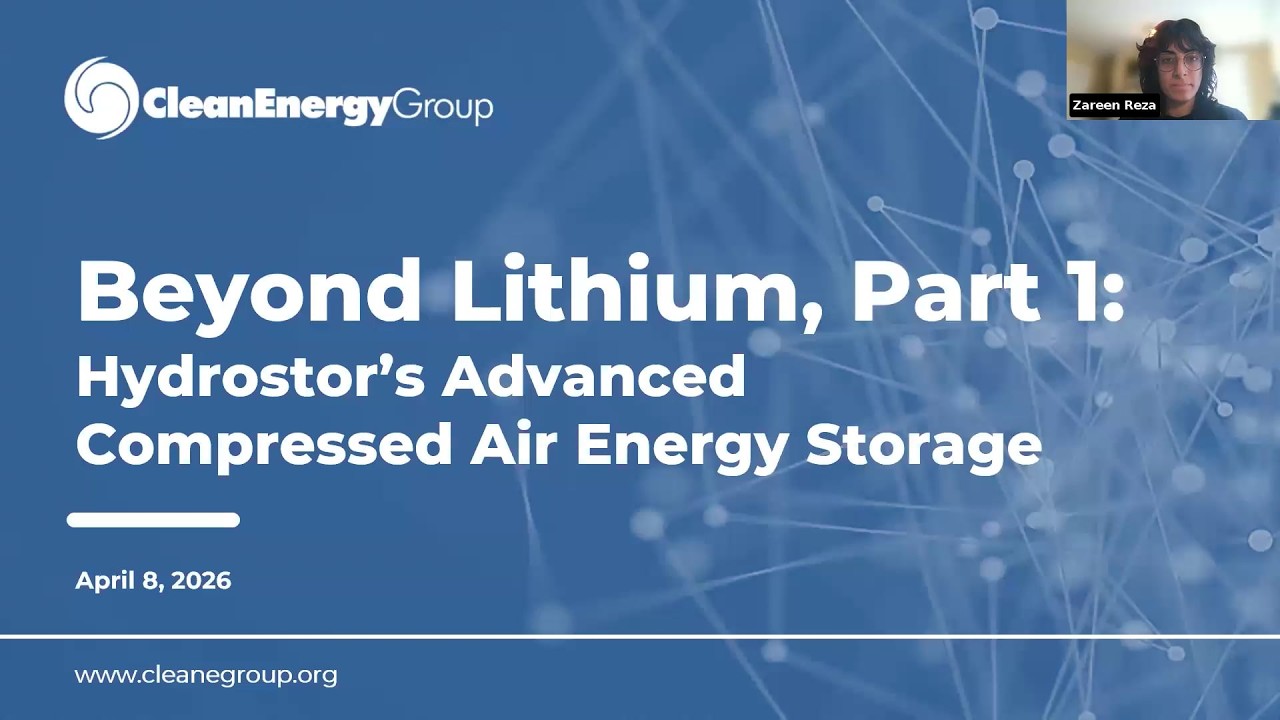 Beyond Lithium, Part 1: Hydrostor’s Advanced Compressed Air Energy Storage