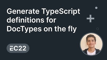 Generate TypeScript definitions for DocTypes on the fly -  Nikhil Kothari | ERPNext Conference 2022