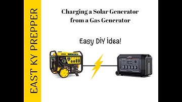 “Charging Solar Power Stations from a Gas Generator Setup” When you have no Sunshine!