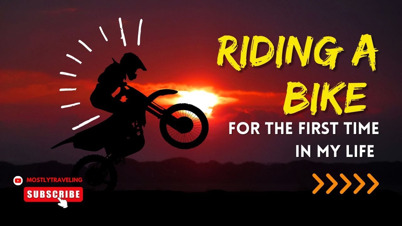 Riding a Bike for the FIRST time in my Life honda YouTube