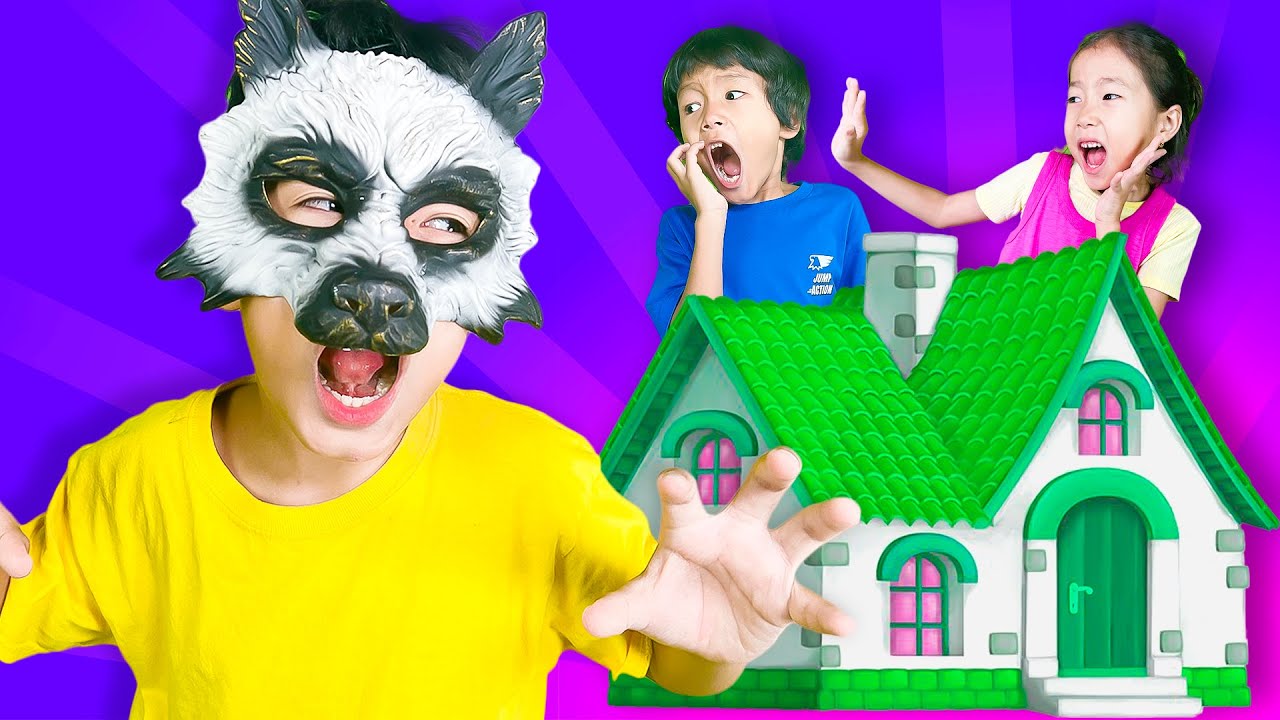 Peek a Boo with Wolf and Dino | Kids Songs - YouTube
