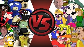 Mlg Vs Youtube Poop Total War Sanic Vs Weegee 2 Cartoon Fight Club Episode 23