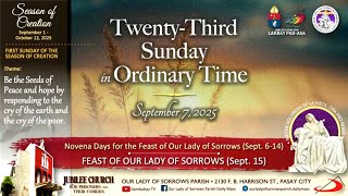 OLSP | Twenty-Third Sunday in Ordinary Time | September 6, 2025, 530PM