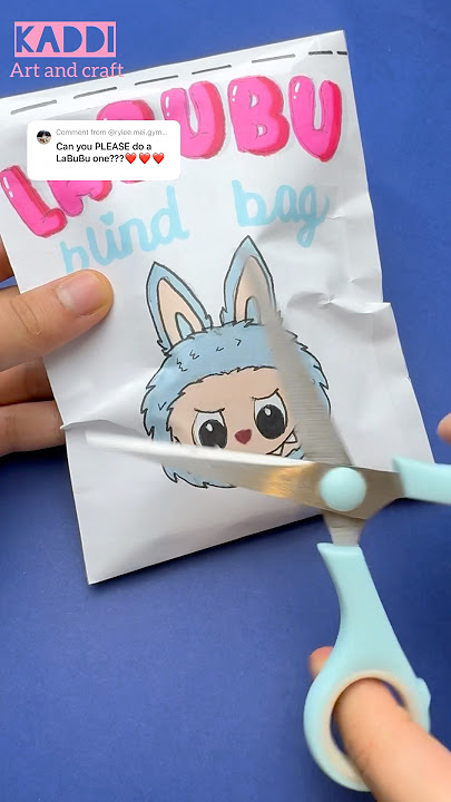 LABUBU blind bag💕 @POPMART #shorts #kaddiartandcraft #diy #papercrafts #blindbag #labubu