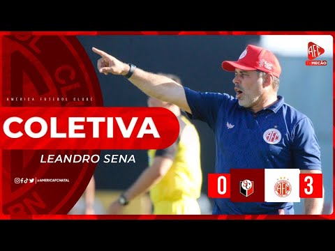 LEANDRO SENA | COLETIVA PÓS-JOGO | SANTA CRUZ DE NATAL 0 X 3 AMÉRICA | (26/02/2023)