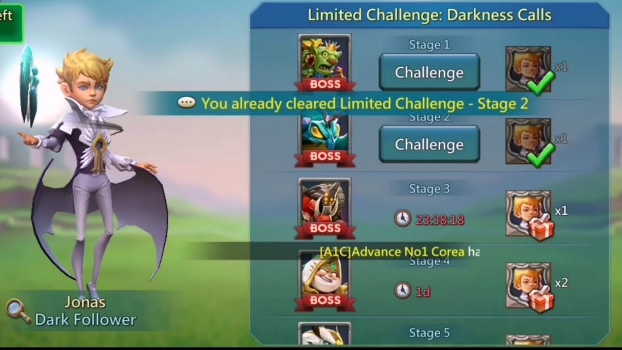 Stage 2 Dark Follower Challenge