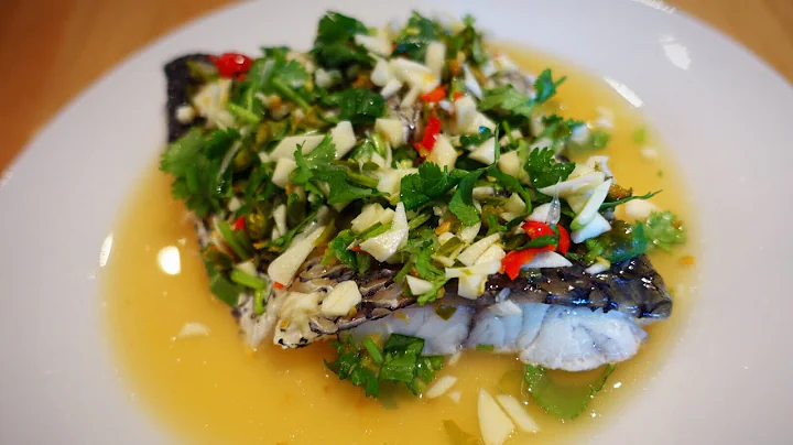 Thai Steamed Fish with lime and garlic sauce|ปลานึ่งมะนาว |cook with Gui