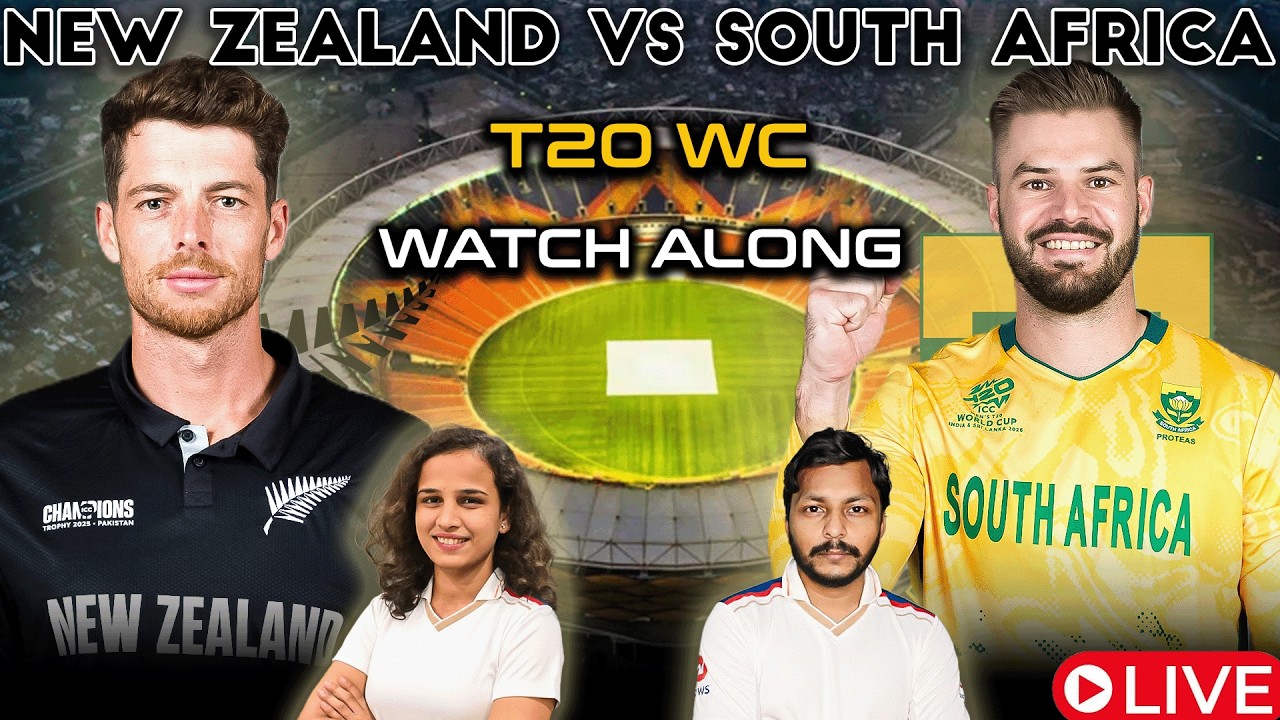 [VERTICAL]🔴 LIVE: New Zealand vs South Africa | T20 World Cup 2026 | NZ ...
