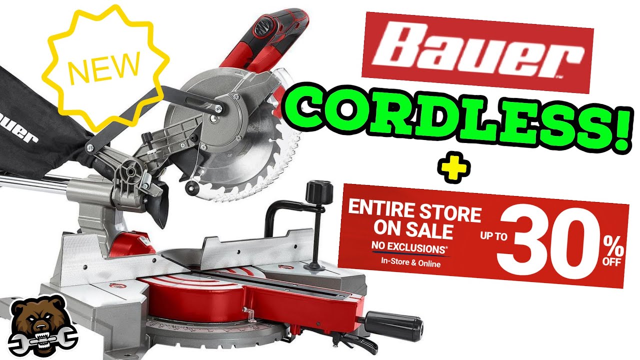 It's out! The New Cordless Bauer Miter Saw!