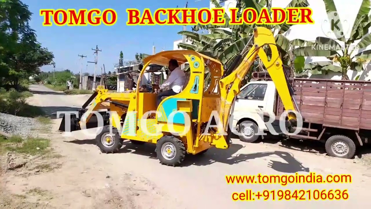 India's first Mini backhoe loader @TOMGO backhoe loader cell:9842106636/72000011902 /7200001905