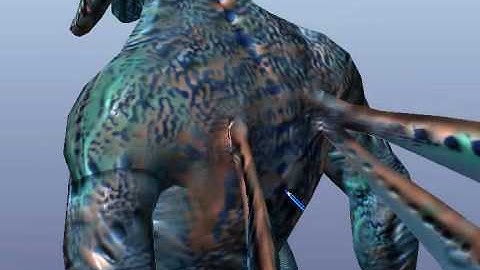 Cipher Normal map in Maya 8000 tris