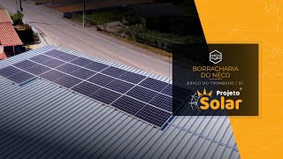 Energia Solar - Borracharia do Neco, Braço do Trombudo/SC