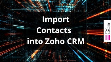 Import Contacts into Zoho CRM